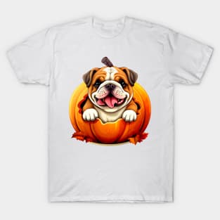 Bulldog inside Pumpkin #4 T-Shirt